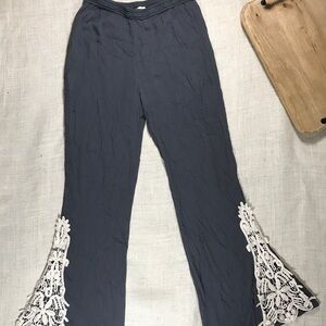 Hayden Bell Bottom Crochet Boho Sz S